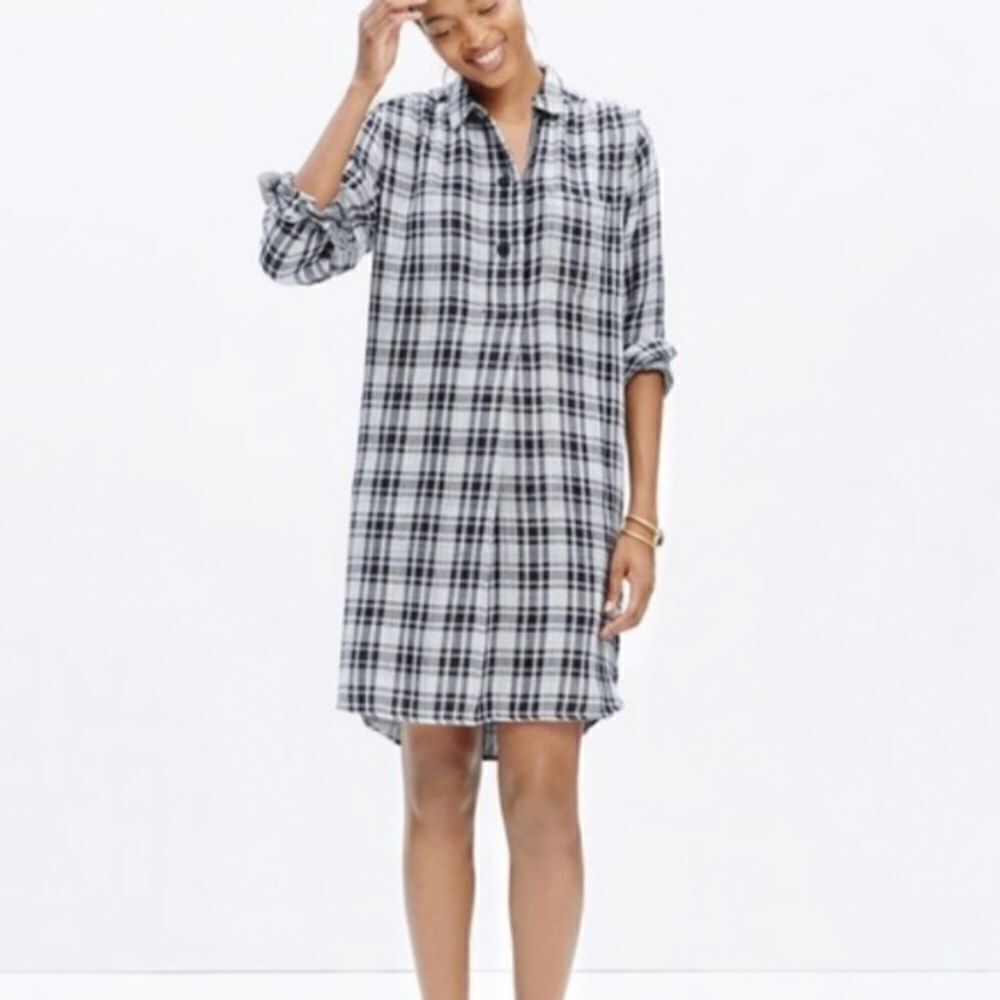 Madewell Latitude shirt dress. Size Small